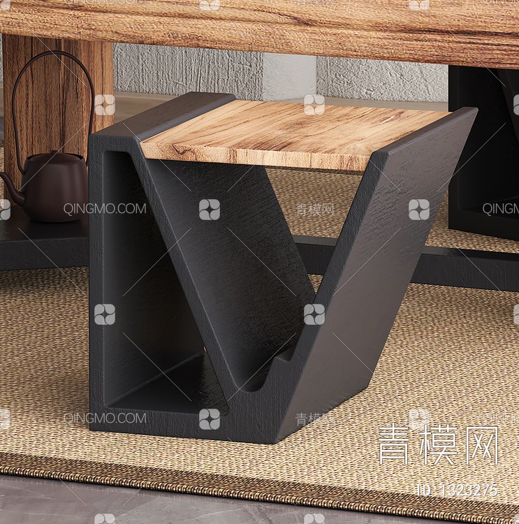 茶桌椅3D模型下载【ID:1323275】
