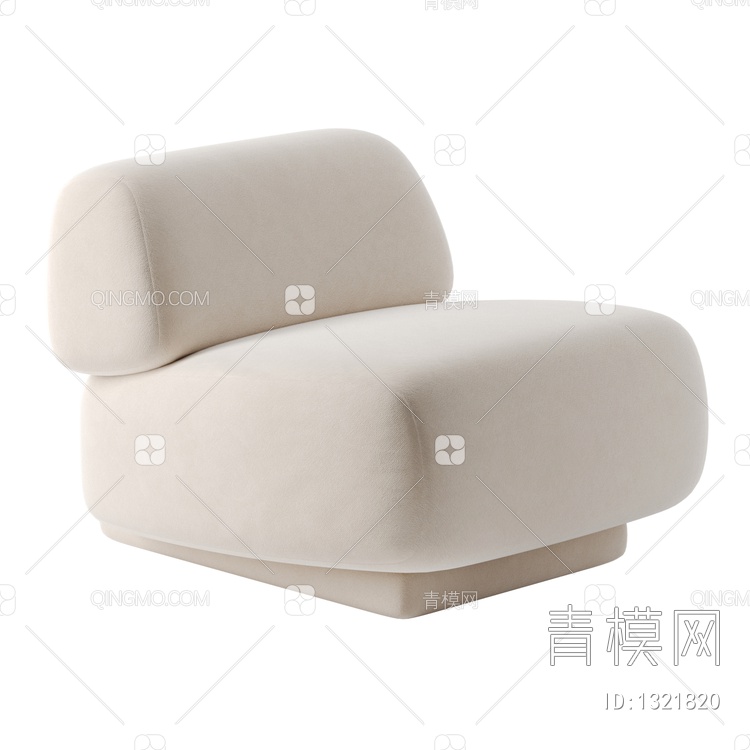 单人沙发SU模型下载【ID:1321820】