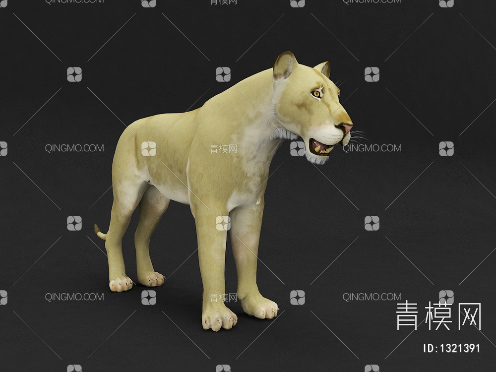 狮子3D模型下载【ID:1321391】