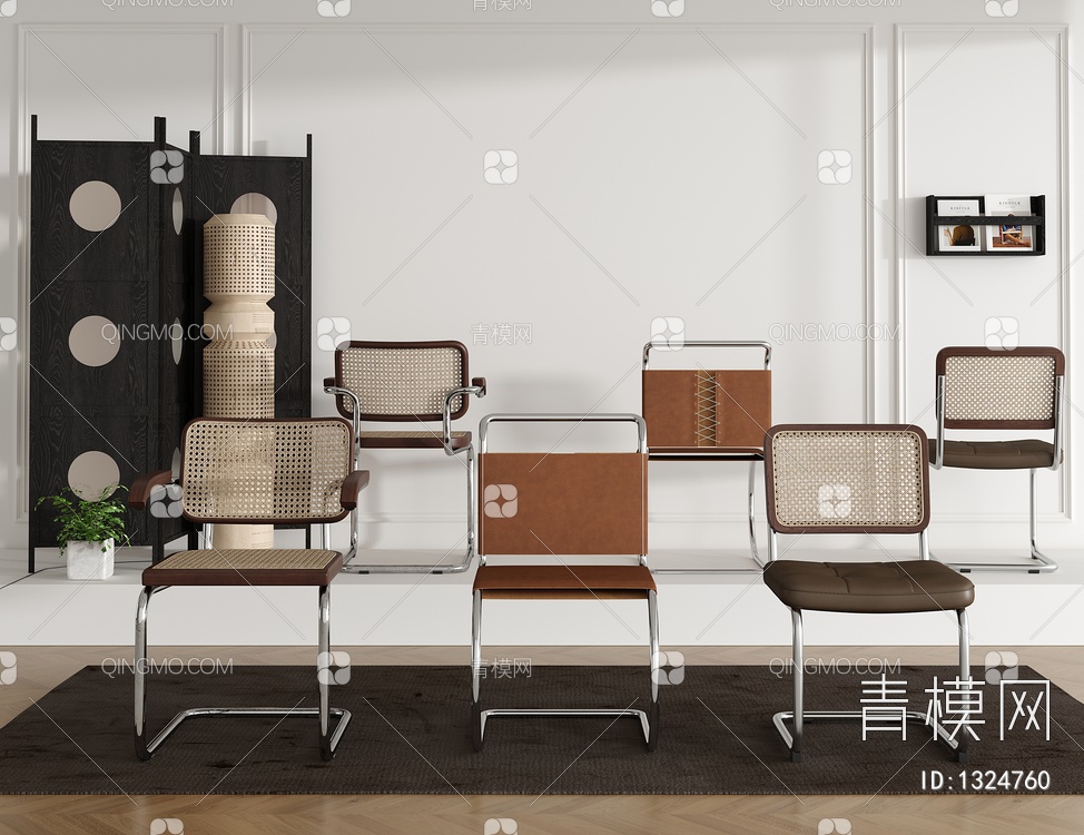 单椅 餐椅3D模型下载【ID:1324760】