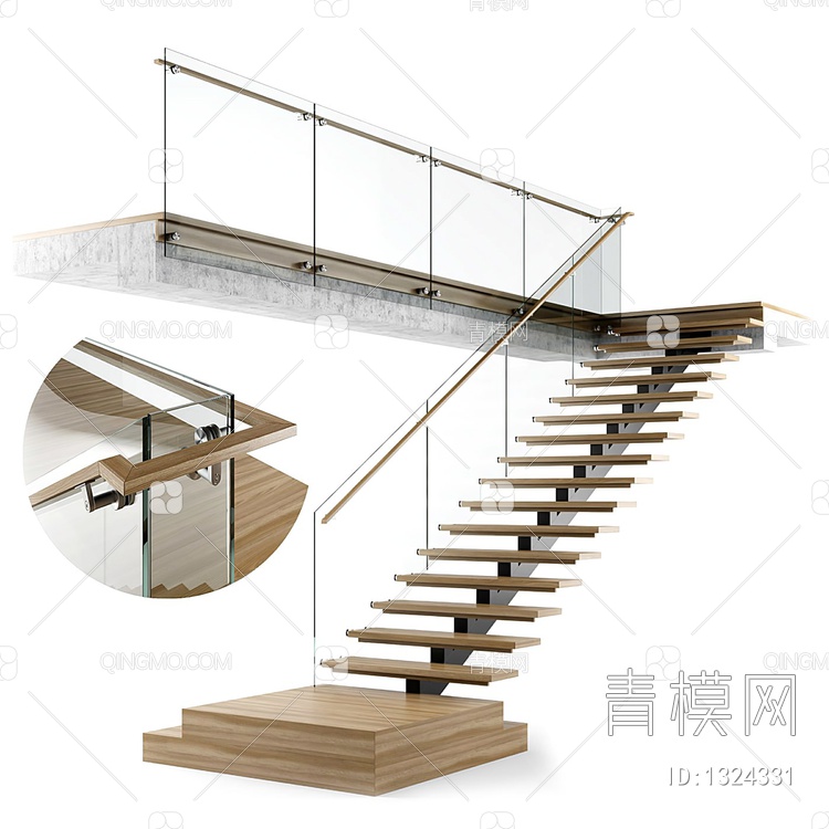 楼梯3D模型下载【ID:1324331】