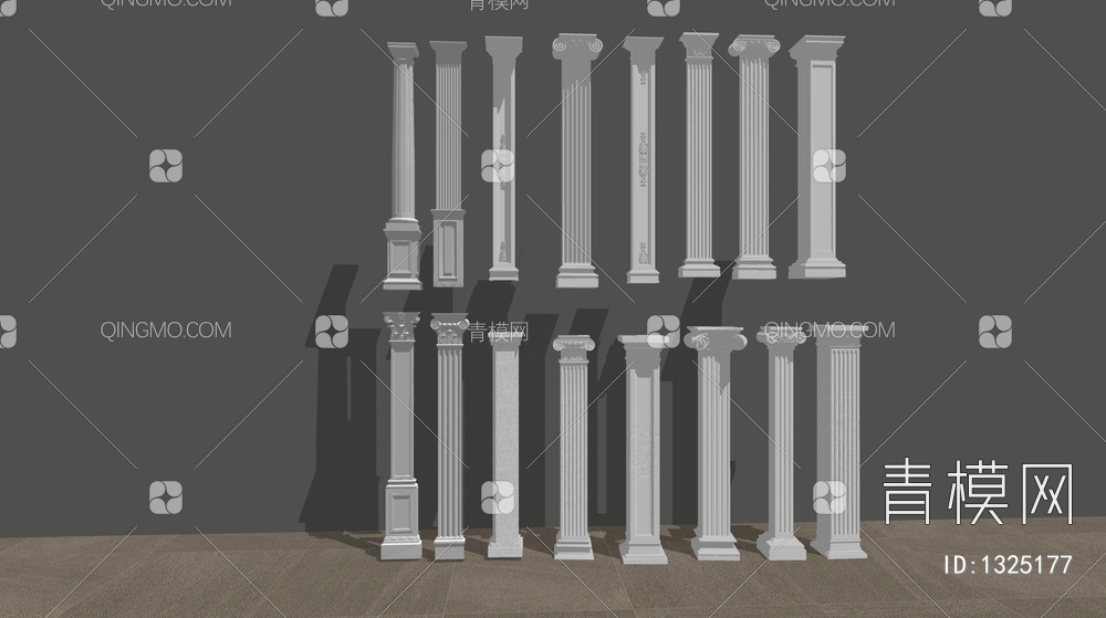 罗马柱SU模型下载【ID:1325177】