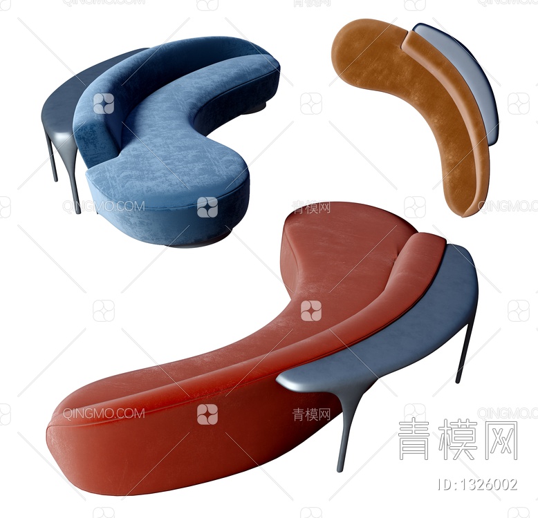 异形沙发3D模型下载【ID:1326002】