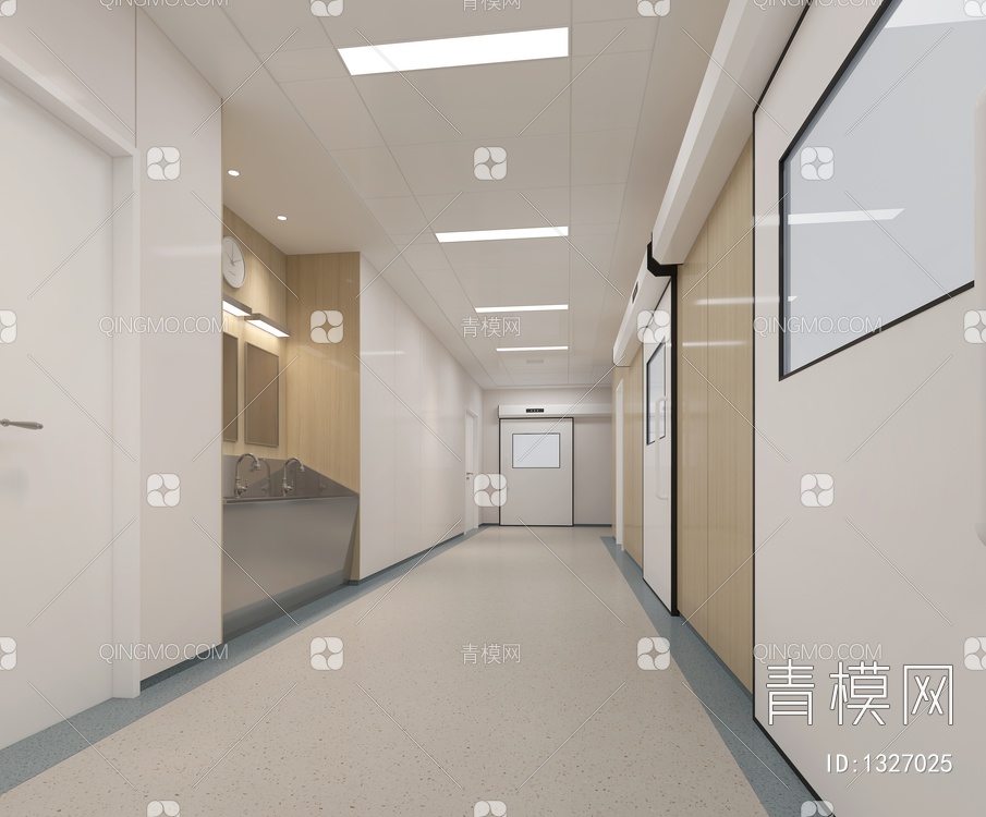 医院手术室走廊3D模型下载【ID:1327025】