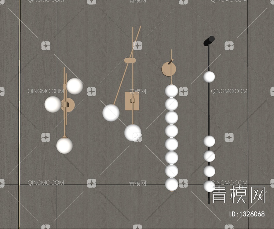 壁灯SU模型下载【ID:1326068】