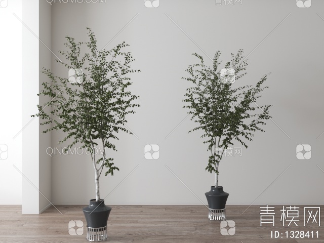 室内盆栽3D模型下载【ID:1328411】