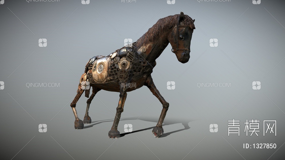 雕塑马匹3D模型下载【ID:1327850】