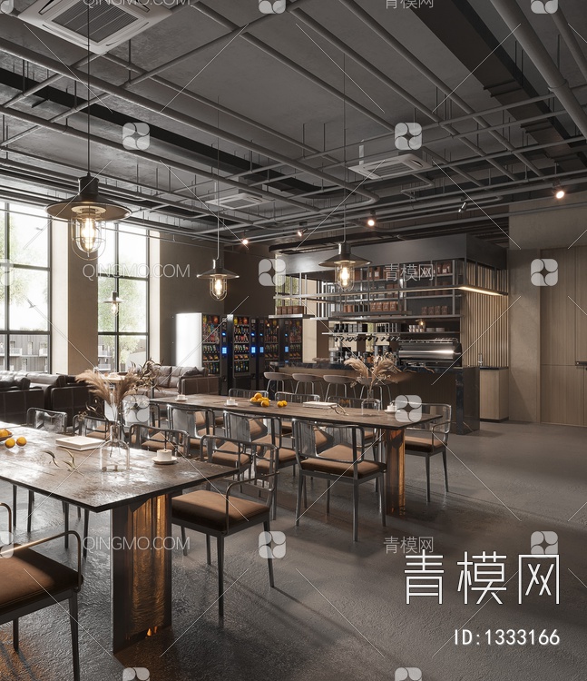 咖啡馆,咖啡店,餐饮店,酒吧,咖啡厅,西餐厅,甜品店3D模型下载【ID:1333166】