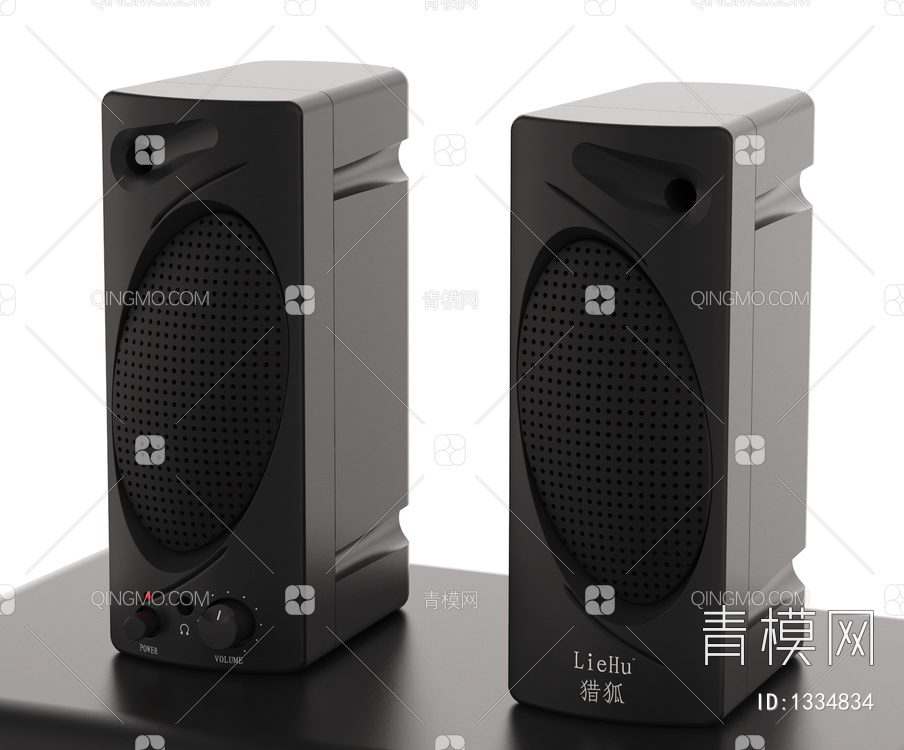 数码家电 立式音箱3D模型下载【ID:1334834】