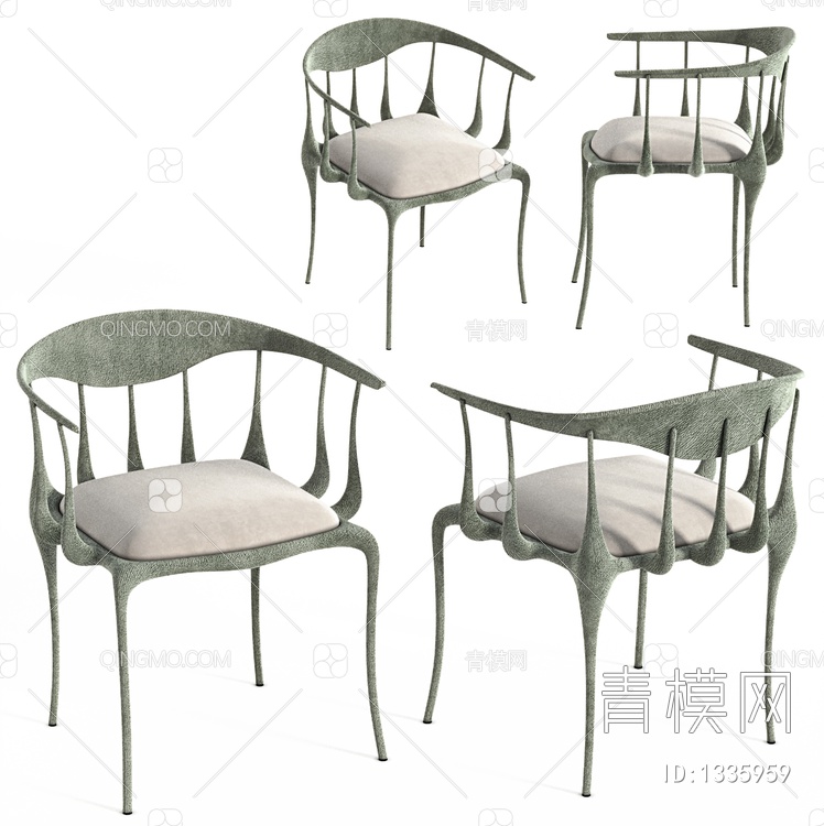 异形休闲椅，休闲椅3D模型下载【ID:1335959】