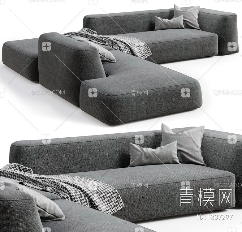 多人沙发3D模型下载【ID:1337297】