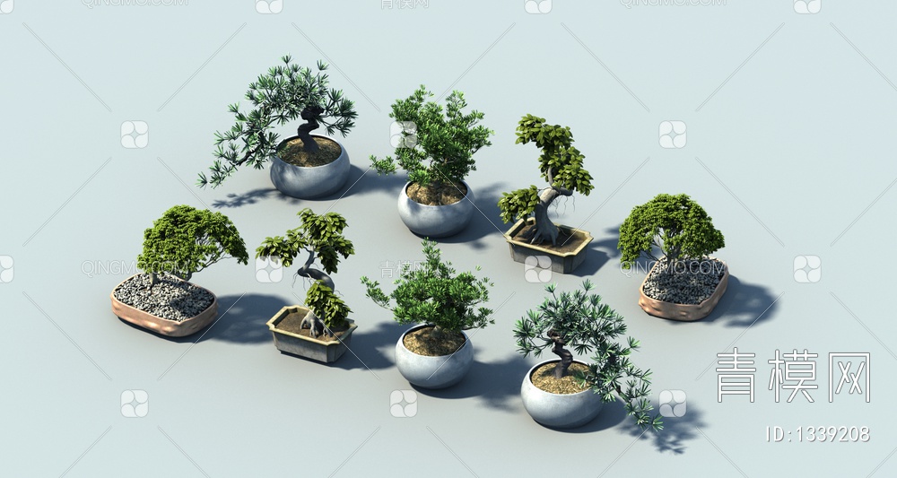 盆栽3D模型下载【ID:1339208】
