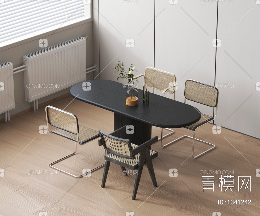 餐桌椅3D模型下载【ID:1341242】