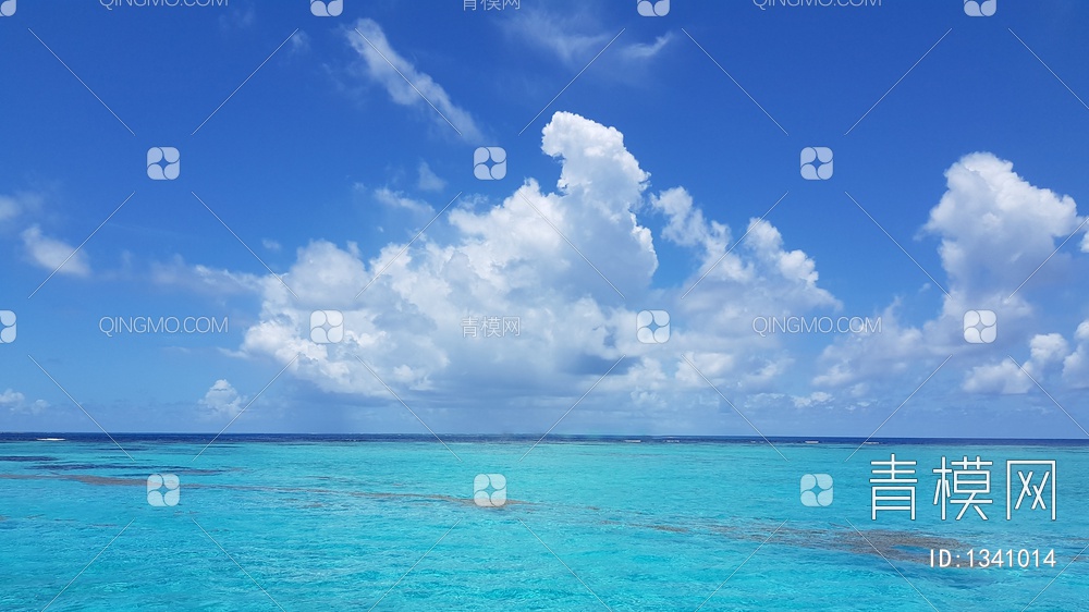 海洋 蓝天 天空 海 外景贴图下载【ID:1341014】