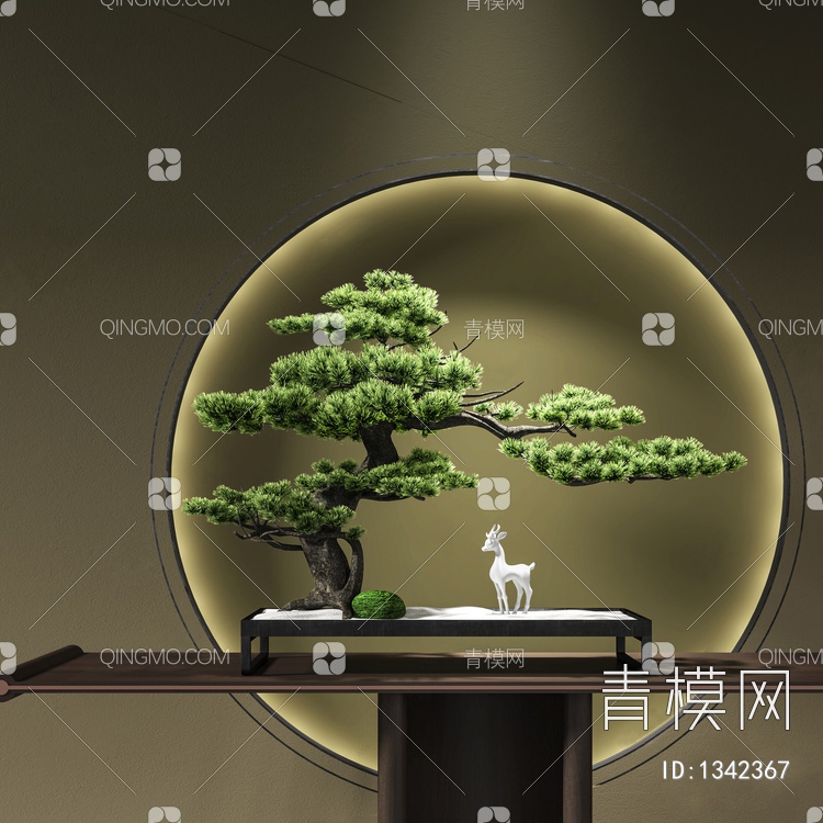 盆栽3D模型下载【ID:1342367】