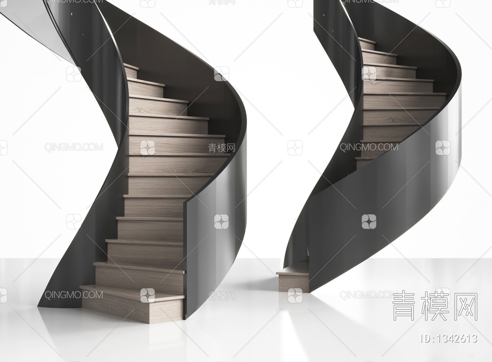 旋转楼梯3D模型下载【ID:1342613】