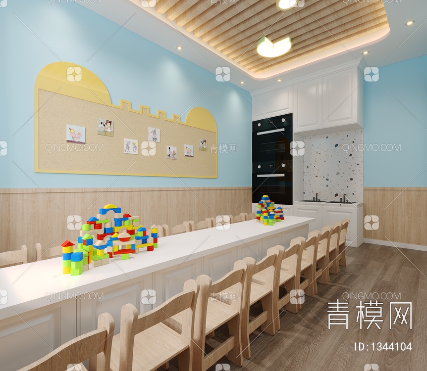 烘焙室，烘焙教室，教室3D模型下载【ID:1344104】