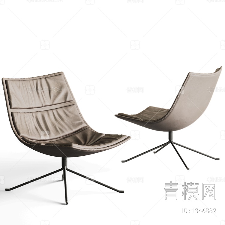 【单椅 休闲椅3D模型】-现代CR无灯光有贴图MAX2016单椅 休闲椅3d模型下载-ID1346882-免费3Dmax模型库 - 青模3d模型网