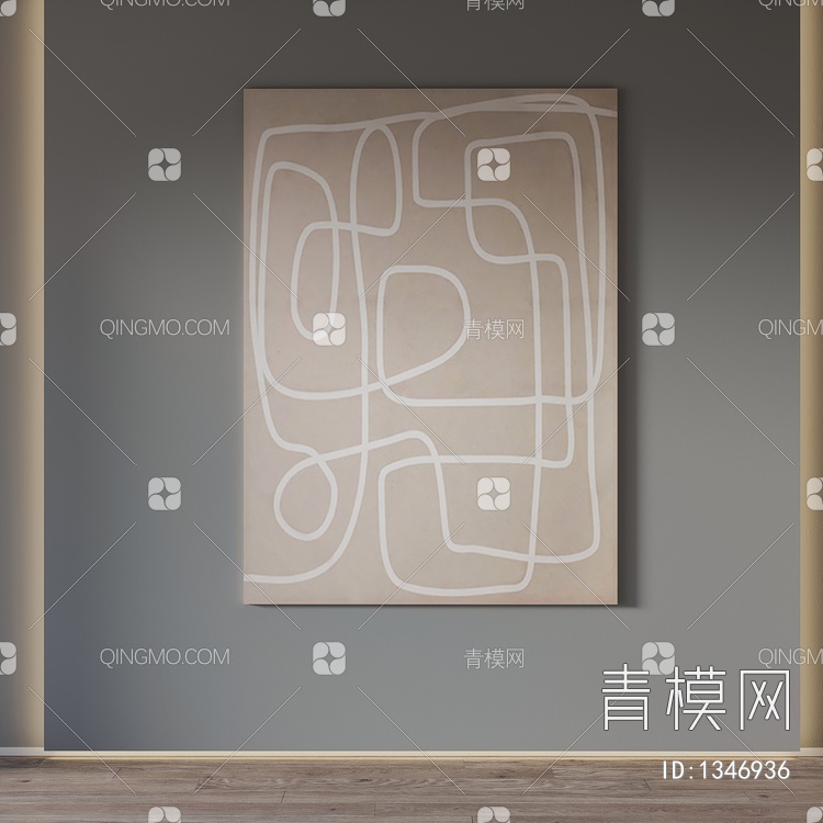 挂画3D模型下载【ID:1346936】