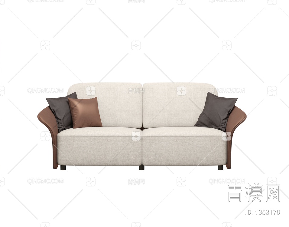 双人沙发3D模型下载【ID:1353170】