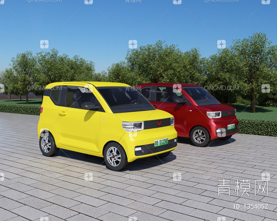 新能源汽车3D模型下载【ID:1354052】