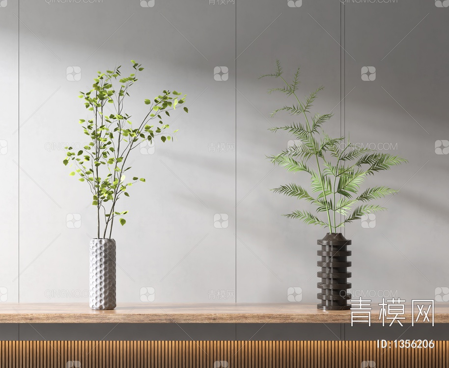 【花瓶花艺3D模型】-中式VR有灯光有贴图MAX2016花瓶花艺3d模型下载-ID1356206-免费3Dmax模型库 - 青模3d模型网