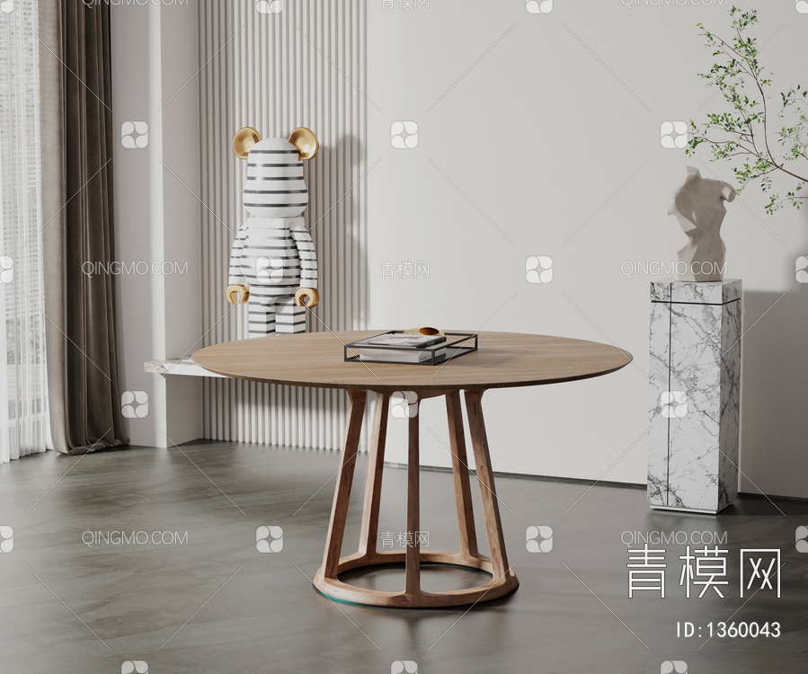餐桌3D模型下载【ID:1360043】