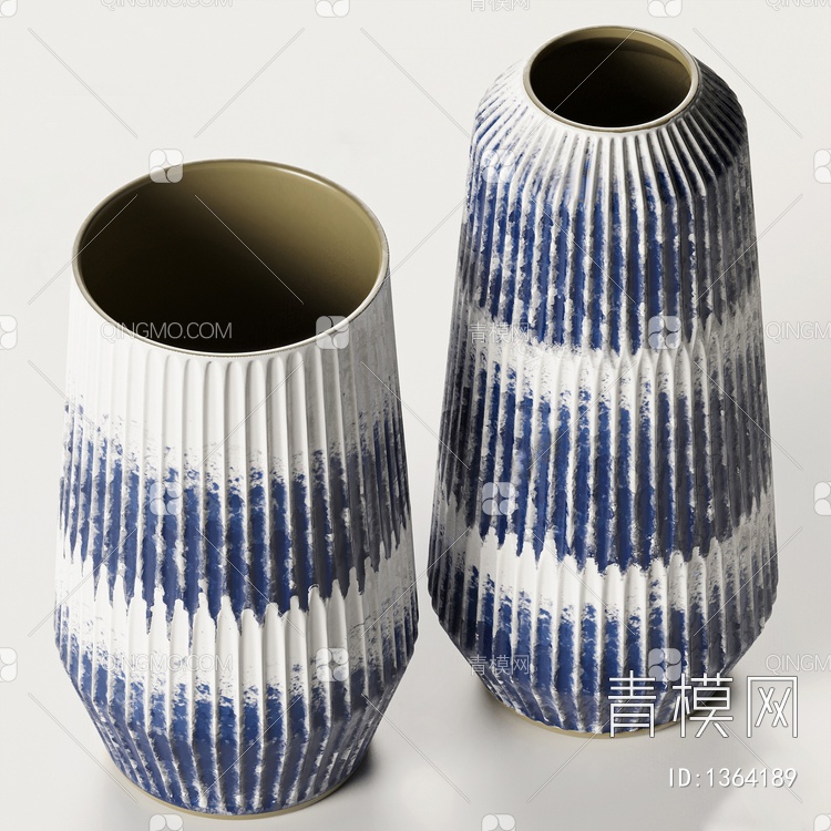 陶瓷花瓶3D模型下载【ID:1364189】