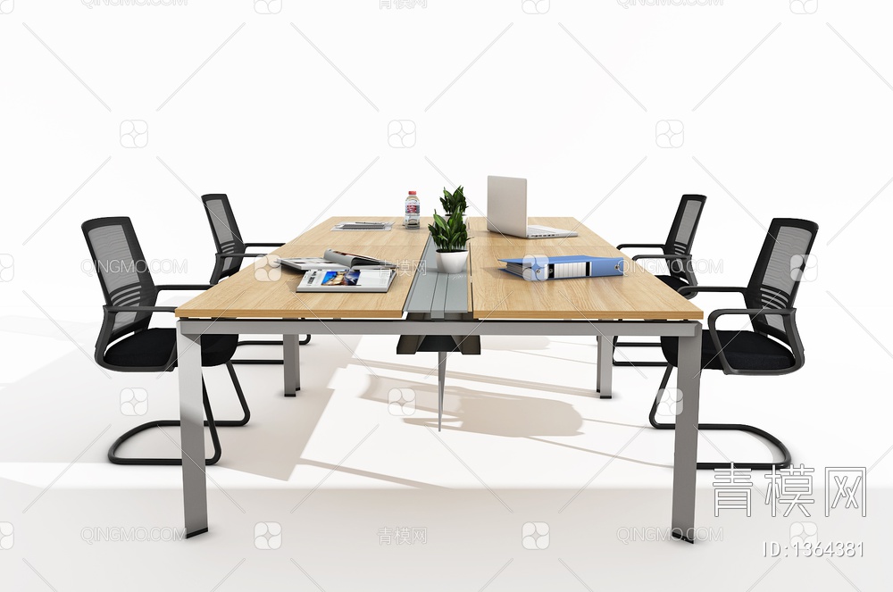 会议桌椅3D模型下载【ID:1364381】