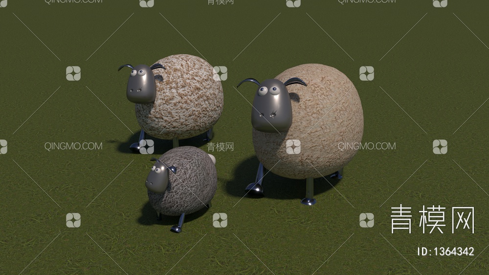 羊3D模型下载【ID:1364342】