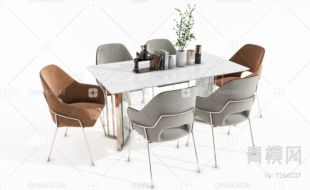 餐桌椅3D模型下载【ID:1364537】