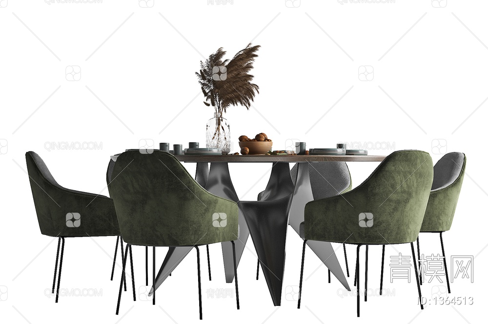 餐桌椅3D模型下载【ID:1364513】