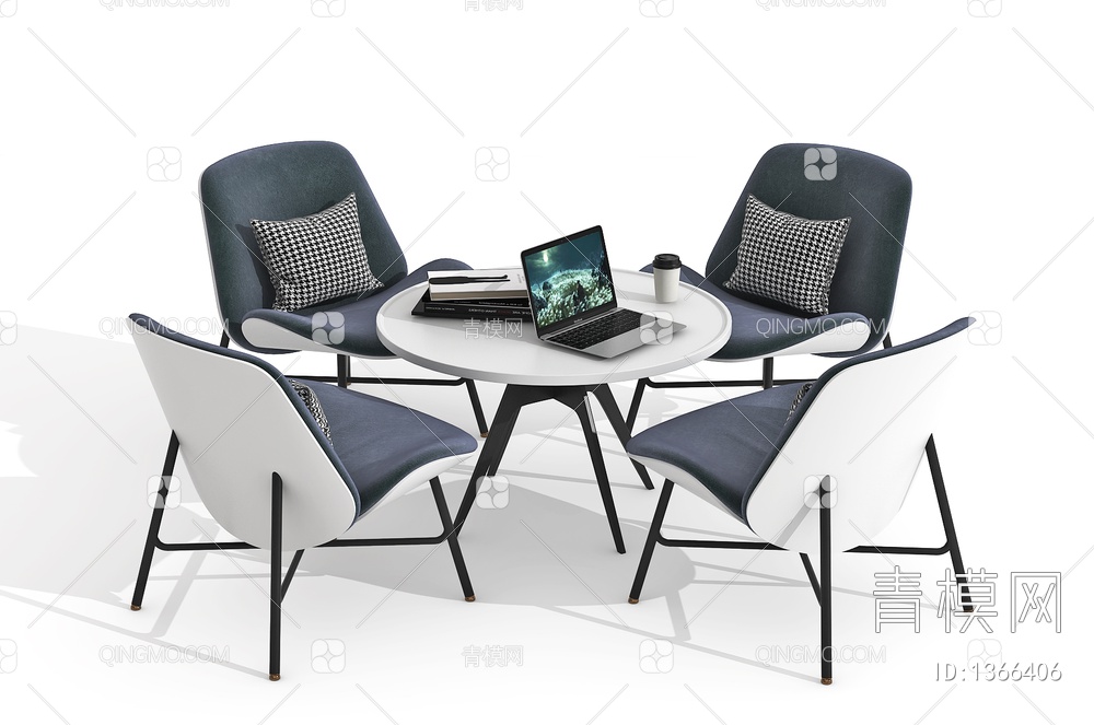 休闲桌椅3D模型下载【ID:1366406】