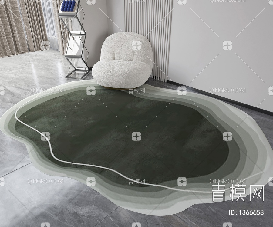 异形地毯3D模型下载【ID:1366658】