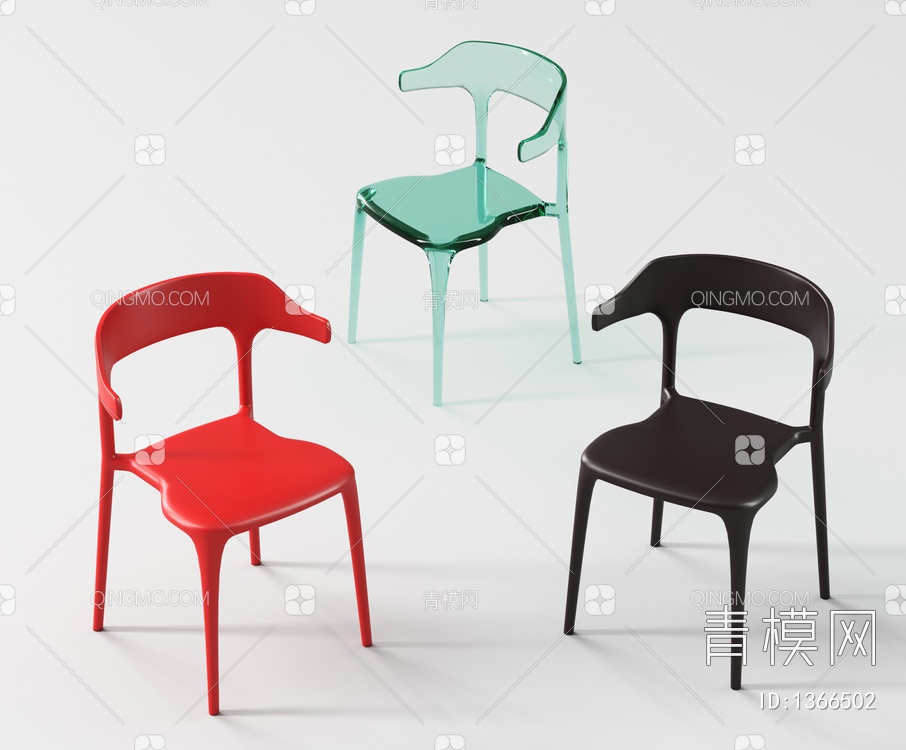 亚克力单椅3D模型下载【ID:1366502】