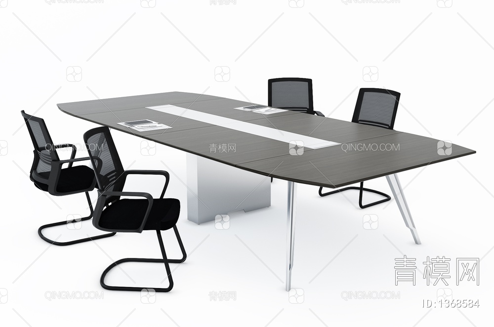 会议桌椅3D模型下载【ID:1368584】