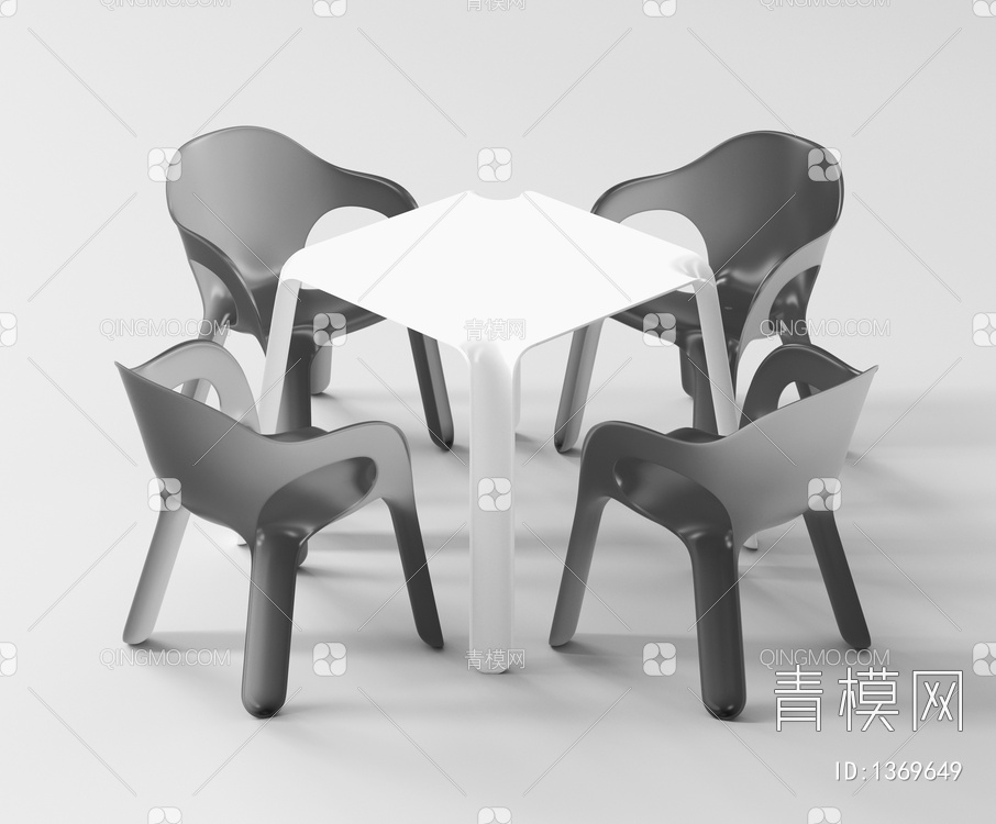 儿童桌椅3D模型下载【ID:1369649】