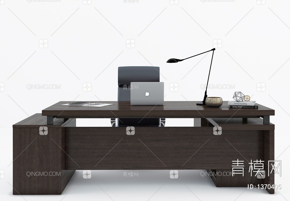 办公桌椅3D模型下载【ID:1370405】