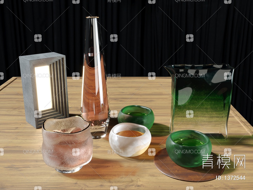 创意玻璃杯3D模型下载【ID:1372544】