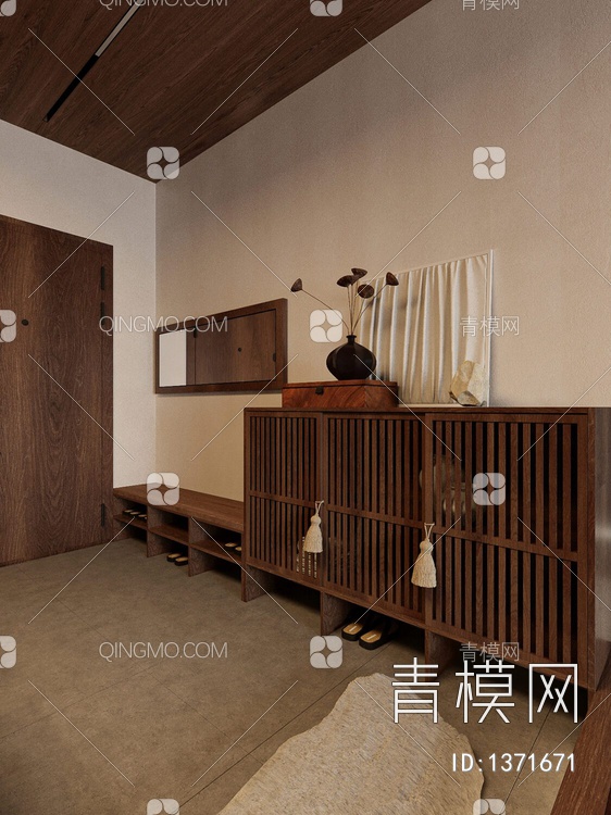 公寓客餐厅卧室3D模型下载【ID:1371671】