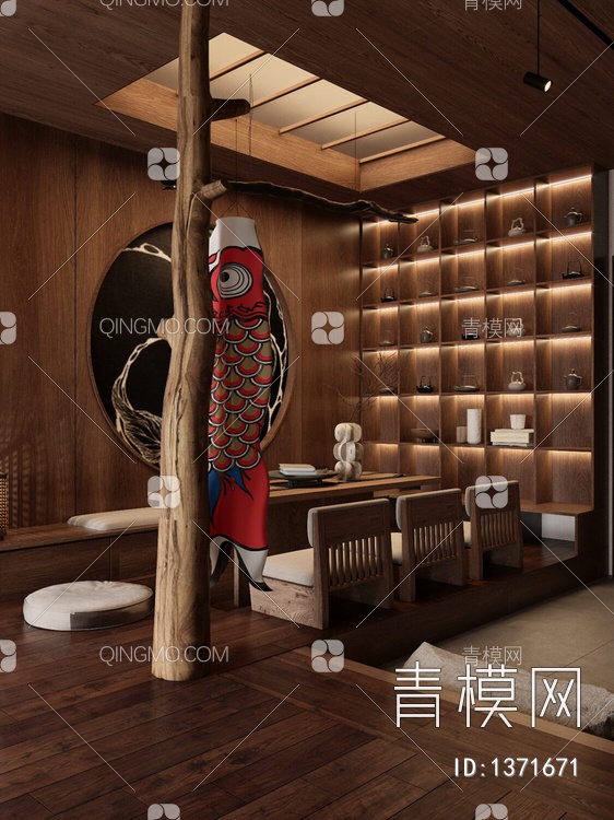 公寓客餐厅卧室3D模型下载【ID:1371671】