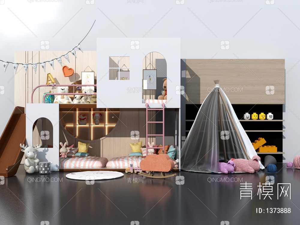 儿童家具3D模型下载【ID:1373888】