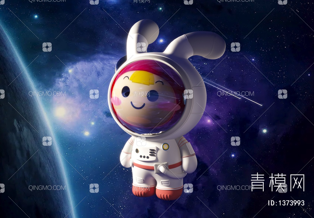 太空兔子宇航员3D模型下载【ID:1373993】
