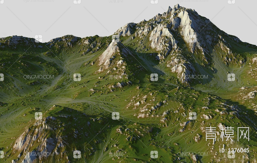 草山山脉3D模型下载【ID:1376045】