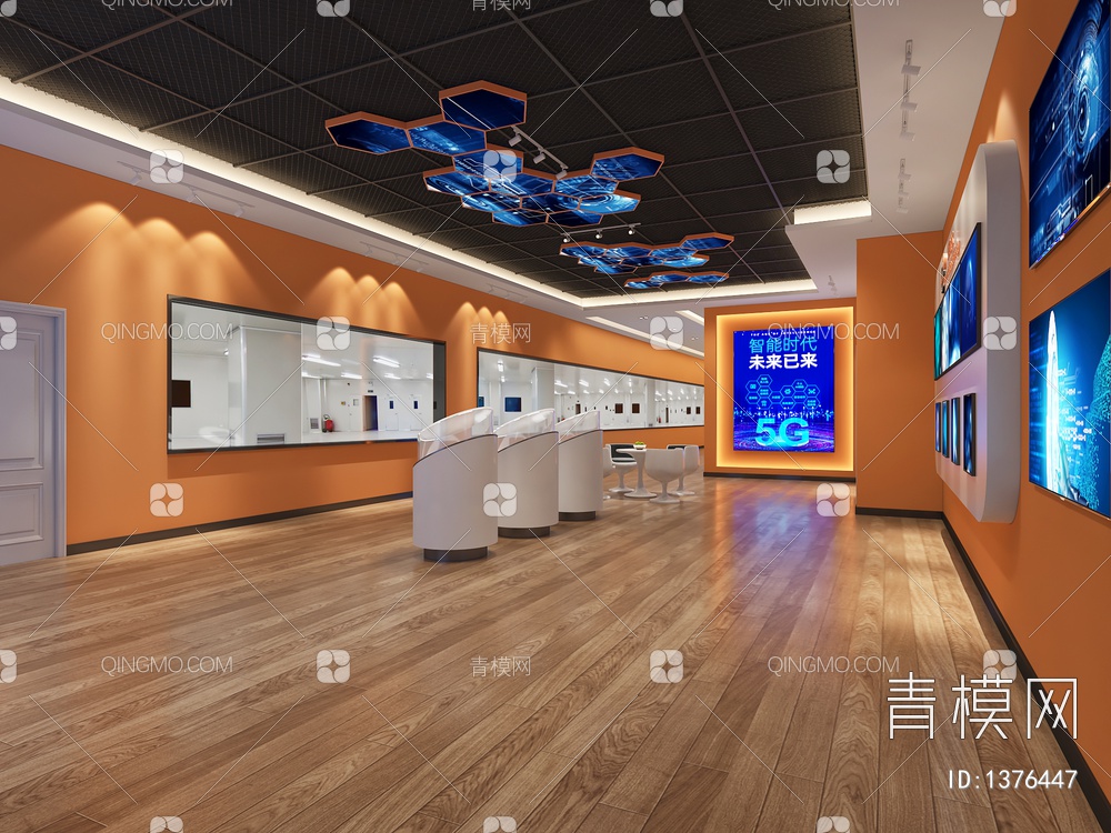 科技展厅5G展厅3D模型下载【ID:1376447】