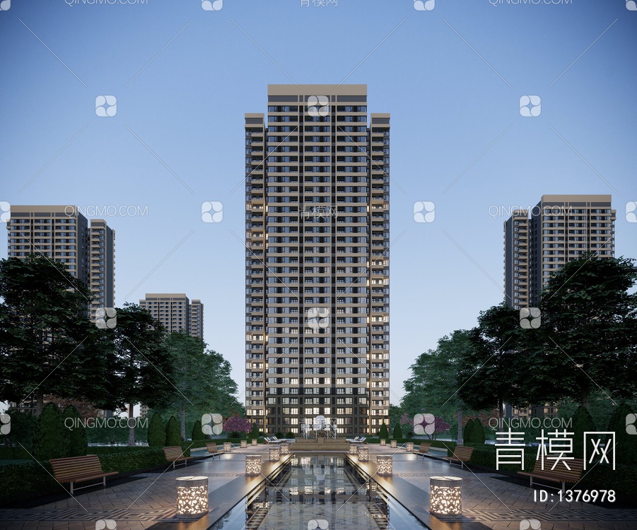 住宅SU模型下载【ID:1376978】