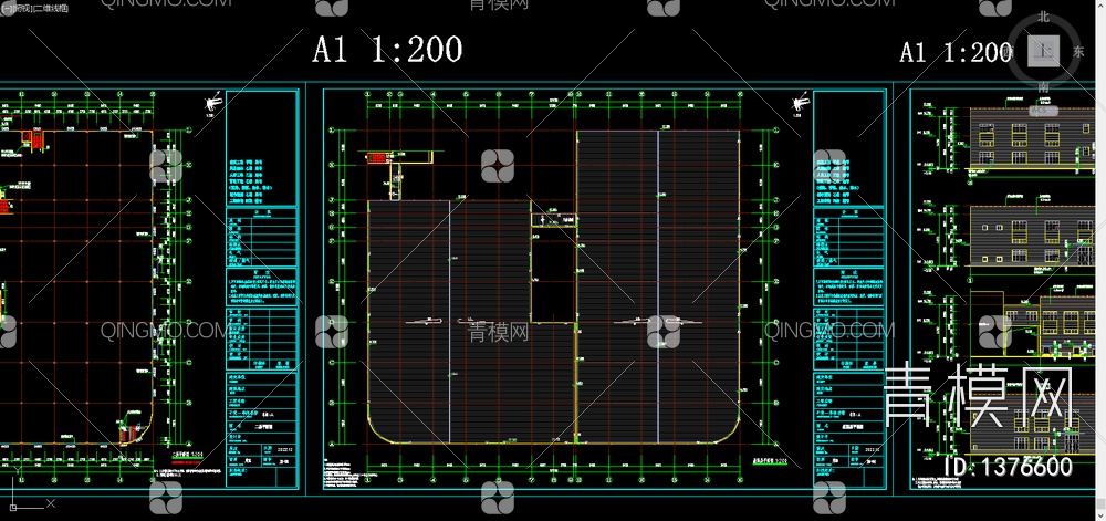 工厂厂房施工图【ID:1376600】