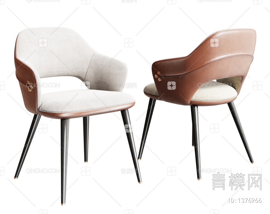 单椅  餐椅3D模型下载【ID:1376966】