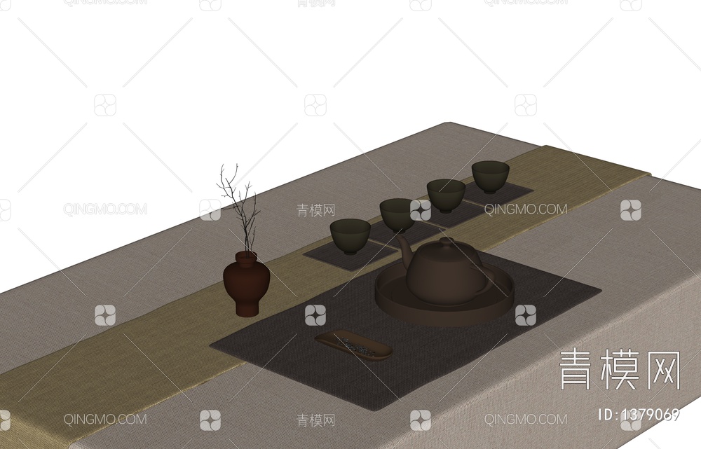 茶具SU模型下载【ID:1379069】