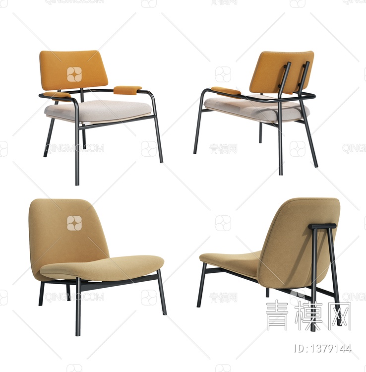 单椅组合3D模型下载【ID:1379144】